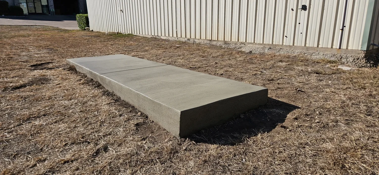 A purpose-built equipment slab by Lucky&rsquo;s Concrete in Naples
